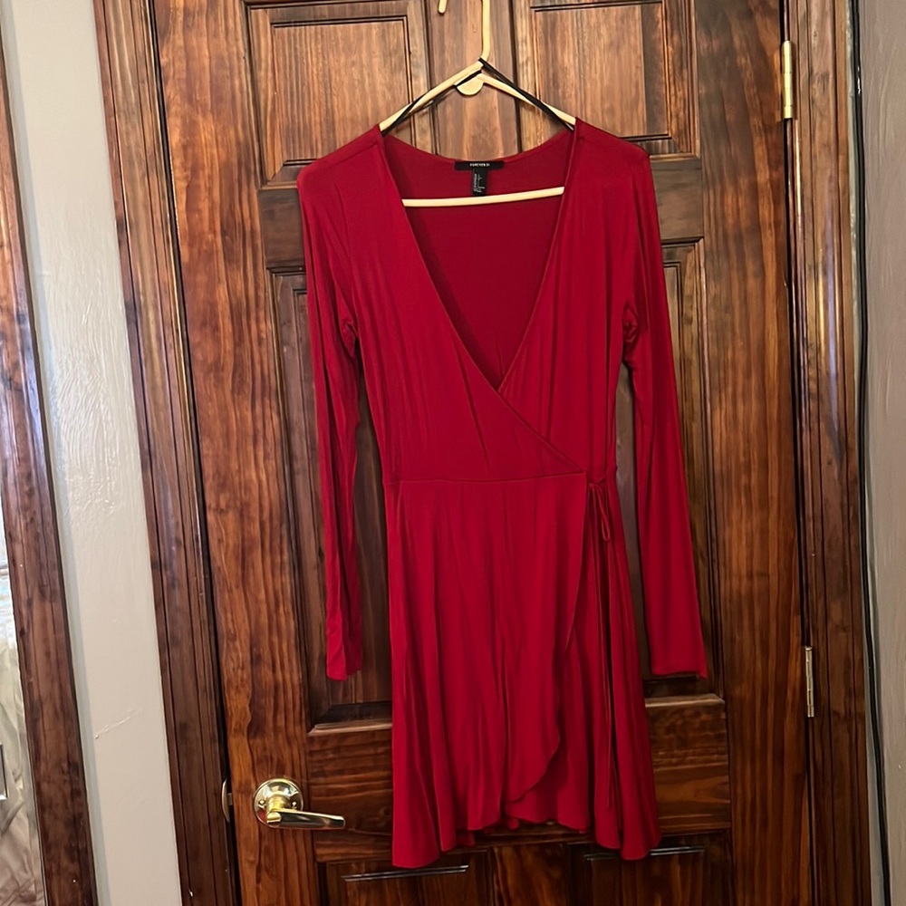 Red Shift Dress